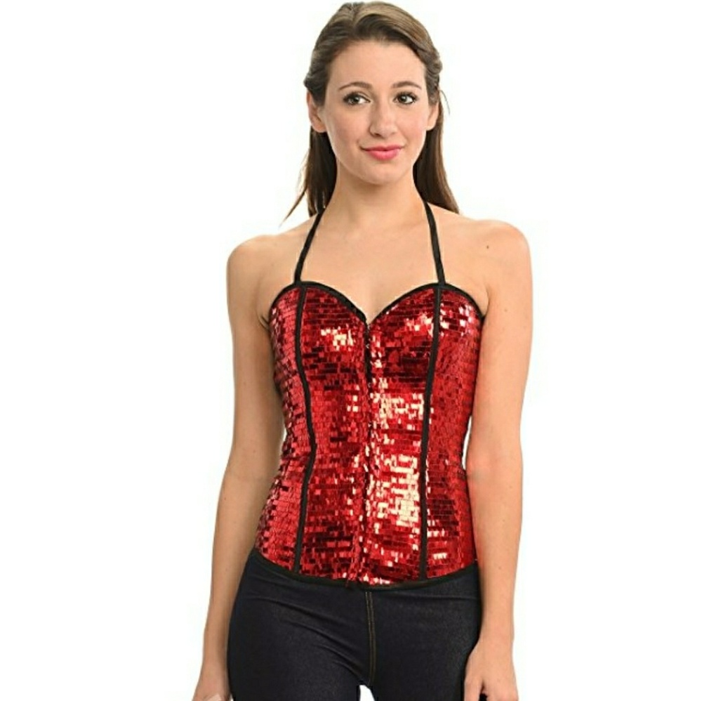 Sequin corset